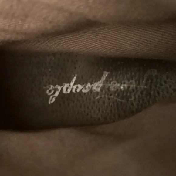 FREE PEOPLE Bohemian Laceup Ankle Boots Distressed Leather/Suede EU 38 US 7.5 - Picture 4 of 11